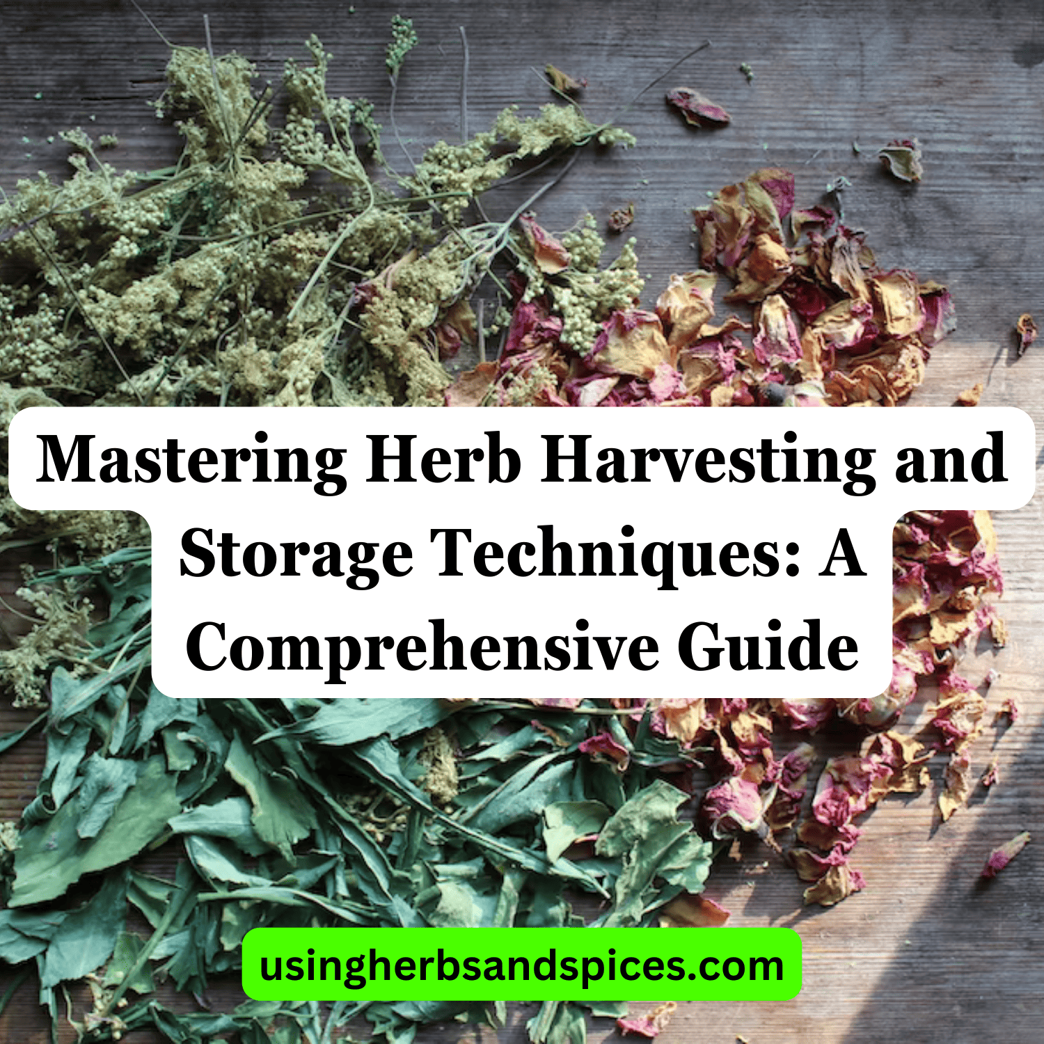 Mastering Herb Harvesting and Storage Techniques A Comprehensive Guide